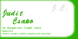 judit csapo business card